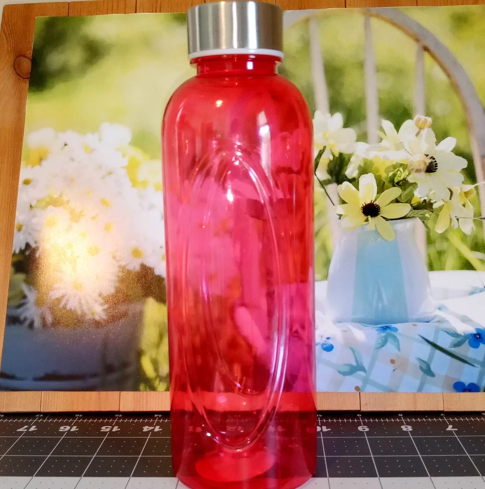 Red Velvet Santa's Sticker Set With Pink Water Bottle 25 Oz - Picture 4 of 5